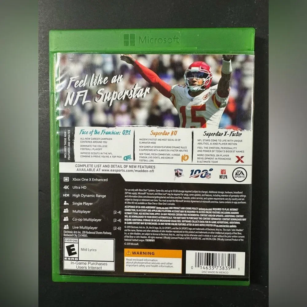 Madden NFL 20 (Microsoft Xbox One, 2019)